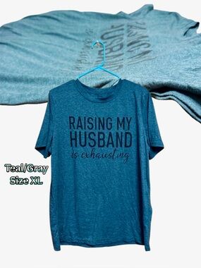 🖤Viral Funny Wife Tee XL | “Raising My Husband Is Exhausting” |Mother’s Day Gift